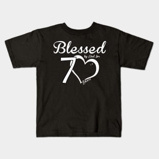 Blessed by god for 70 years Kids T-Shirt